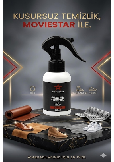 Qramed Moviestar Orthopedix Ayakkabı Ve Tekstil Temizleme Solüsyonu 100ml Çok Renkli