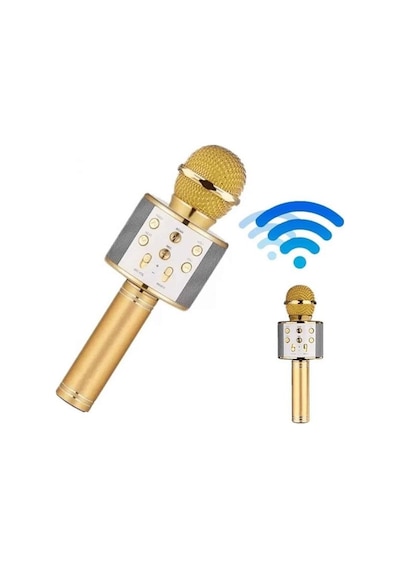Bluetooth Hoparlör Usb Aux Sd Kart Kaoroke Mikrofon Uzun Pil Ömrü - Lisinya