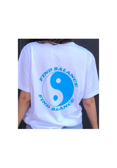 Kalic Studio Find Balance T-shirt Beyaz