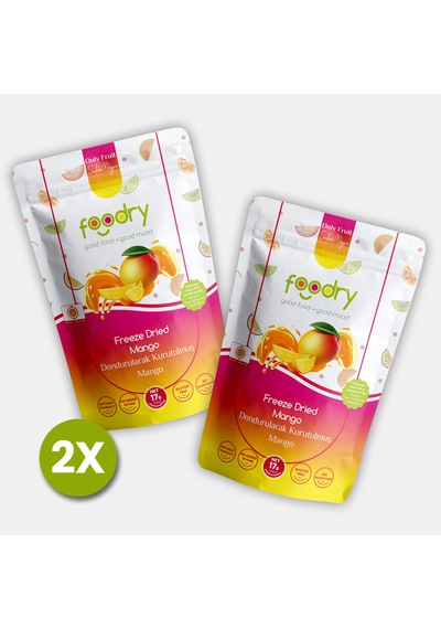 Freeze-dry Mango Freeze Dried Mango Dondurularak Kurutulmuş Meyve Kurusu 17g 2 34 G