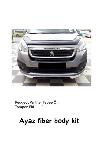 Peugeot Partner Tepee Ön Tampon Eki Karlık Fiber Boyasız