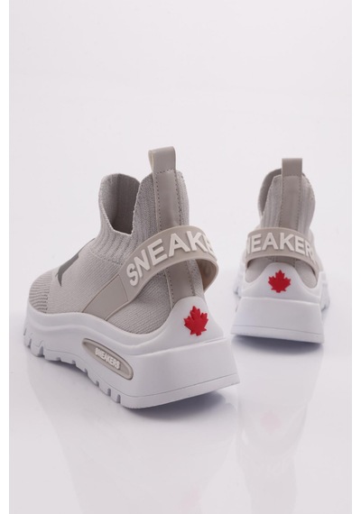 Dgn 070 Kadin Yazili Sneaker 070-2252-R45615 Gümüş