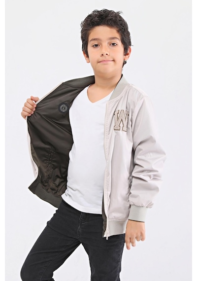 Benitto Kids Benittokids Çift Taraflı Erkek Çocuk Yağmurluk 51268T Taş-Haki