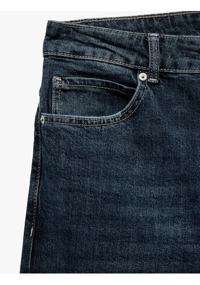 Koton Pamuklu Normal Bel Tapered Fit Jean Pantolon Koyu İndigo 6wam40075nd İndigo