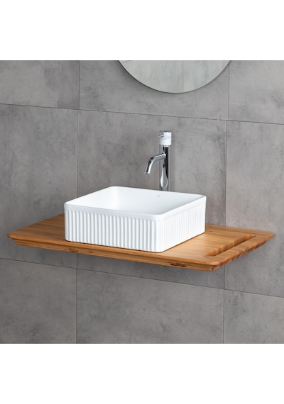Lena E-W1003MB Tezgah Üstü Lavabo Beyaz