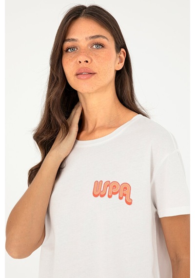 U.S. Polo Assn. Kadın Bisiklet Yaka Tişört 50286050-vr019 7489