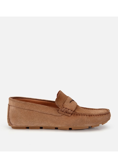 Hotiç Erkek Süet Deri Bej Comfort Günlük Loafer