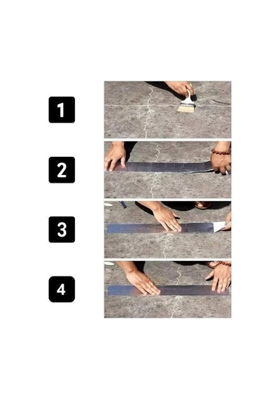 Yüksek Sıcaklık Dayanan Su Geçirmez Çatı Boru Duvar Çatlak Yapışkan Bant Folyo 5 Mt X 10 Cm Bayi Depom