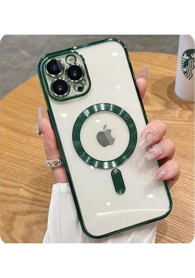 Apple Uyumlu iPhone 13 Pro Kilif Kamera Korumali Magsafe Parlak Luxury 563535422