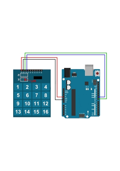TTP229 16 Buton Dokunmatik Sensör Modülü  Kapasitif Dijital Tuş Algılayıcı Anahtar Keypad