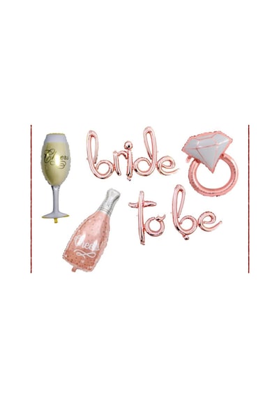 Beysüs Bride To Be Balon Seti Bekarlığa Veda Setleri Rose Şampany