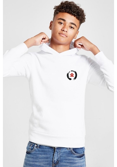 Tshirthane Ghost Of Tsushima Logo Beyaz Çocuk 3ip Kapşonlu Sweatshirt 001 Beyaz