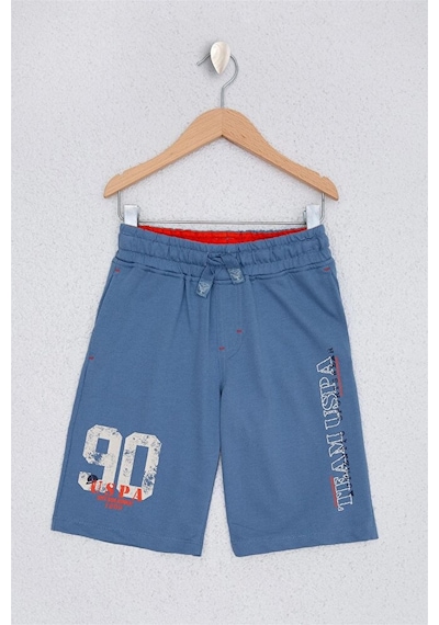 U.S. Polo Assn. Erkek Çocuk Örme Şort Mavi