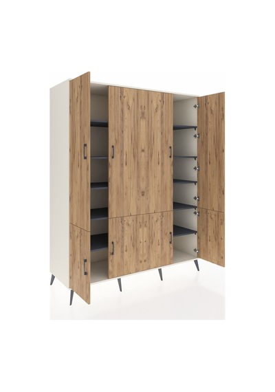 Kronos Gardrop 10 Raflı 8 Kapaklı 176x59x221 Aytaşı-çam/antrasit Çam/antrasit Kronos Gardrop 10 Raflı 8 Kapaklı 176x59x221 Aytaşı-çam/antrasit Çam/antrasit