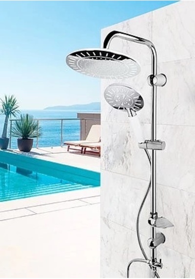 Diğer Banyo Ve Aksesuarları Ufo Europe Lüks Robot Yağmurlama Tepe Duş Seti Çok renkli