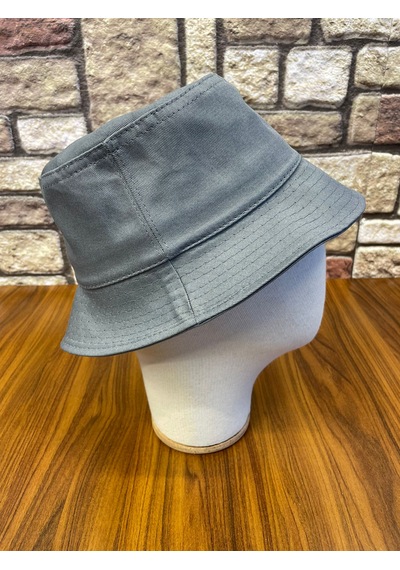 Hamze Bucket Kova Model Gabardin Kumaş Renkli Yazlık Şapka Gri