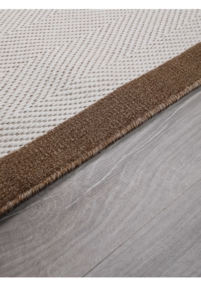My Evilla Vektör Sisal Halı Kaymaz Taban Silinebilir Yıkanabilir Modern Salon Mutfak Koridor Halısı Beyaz Jüt Bej