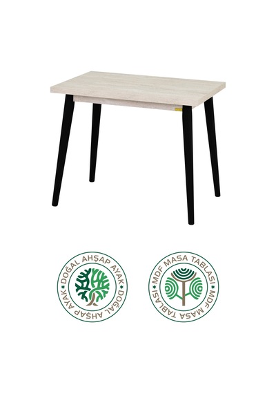 Vilinze Avanos Mdf Sabit Traverten Mutfak Masası - 60x90 Cm