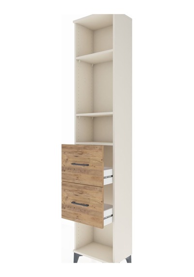 Arges Dolap 3 Raflı 2 Çekmeceli 44x30x221 Aytaşı-çam Aytaşı