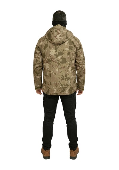 Mysia Outdoor Tsk Piyade Kamuflaj Soft Shell Mont Çift Kat Polarlı Çok Renkli