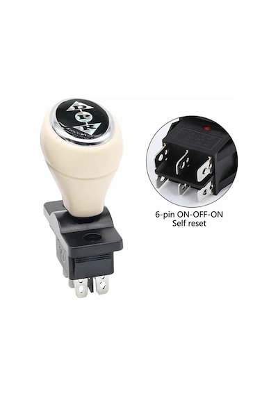 Joystick Kcd4 Anahtar Push Beyaz İleri Geri Vites Kolu 16a 250v Akülü Çocuk Arabası Vinç
