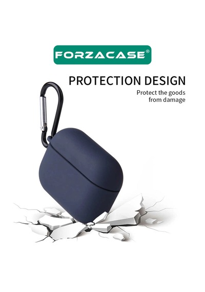Forzacase Apple Uyumlu AirPods Pro 3 İle Anahtar Askılıklı Bluetooth Kulaklık Kılıfı - Fc1125 Beyaz