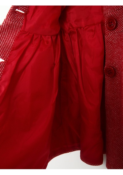 Xo Kids Kız Çocuk Kaban 1-5 Yaş 6506 Kırmızı