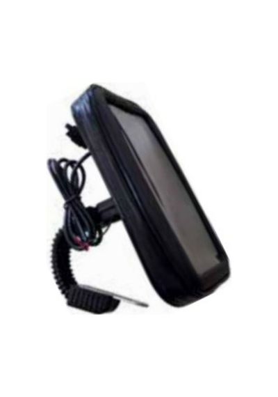 Motosiklet Kapalı Unıversal Şarjlı Telefon Tutucu Ayna Bağlantı Aparatlı Motor Telefon Tutucu