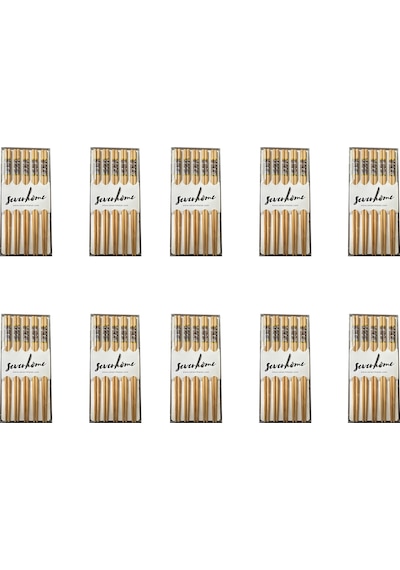 Desenli Yıkanabilir Kore Japon Çin Bambu Chopsticks Yemek Çubuğu - 24 Cm. - 5 Çiftlik 10 Paket