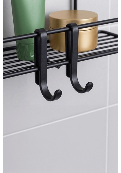 Sas Haus Tekli Siyah Yapışkanlı Banyo Rafı + 2 Li Askı Kanca Seti Paslanmaz Metal Duş Şampuanlık Yapıştır/vidala Tş-01 Siyah Sas Haus Tekli Siyah Yapışkanlı Banyo Rafı + 2 Li Askı Kanca Seti Paslanmaz Metal Duş Şampuanlık Yapıştır/vidala Tş-01 Siyah