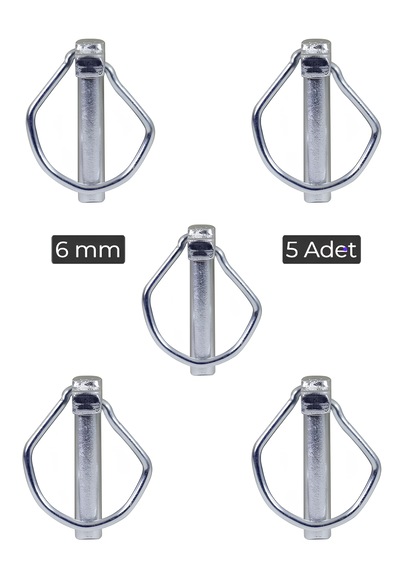 5 Adet Yaylı Pim 6mm