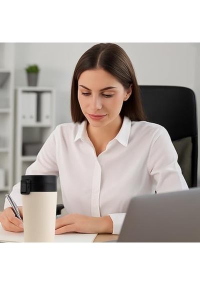 380 Ml Siyah Sızdırmaz Termos Matara Çift Katmanlı Paslanmaz Çelik, Isı Yalıtımlı Seyahat Ve Ofis Kupası Beyaz Açık Beyaz 380 Ml Siyah Sızdırmaz Termos Matara Çift Katmanlı Paslanmaz Çelik, Isı Yalıtımlı Seyahat Ve Ofis Kupası Beyaz Açık Beyaz