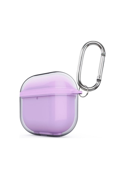 Kilifone -  Apple Uyumlu AirPods 4. Nesil - Kılıf Askı Aparatlı Kulaklık Kılıfı Airbag 42 - Mor