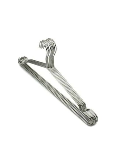 Metal Elbise Askısı 24 Li Metal Beyaz Diğer