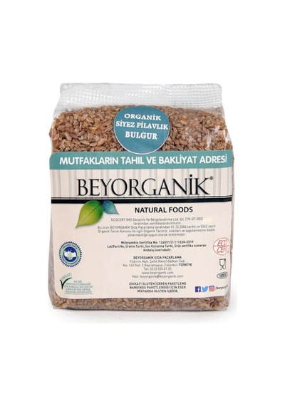 Beyorganik Organik Siyez Pilavlık Bulgur 1 KG