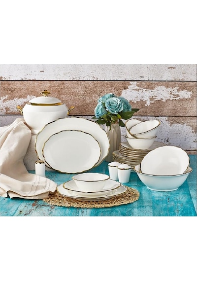 Aryıldız AR40011 60 Parça Prestige Bone Porselen Yemek Takımı