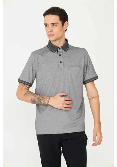 Siyah/beyaz Polo Yaka T-shirt Siyah/beyaz
