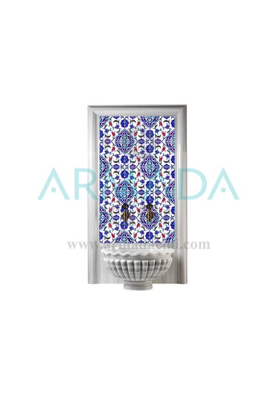 Armada Çini 60X100 CM Ac 44 Osmanlı Serigraf Türk Hamamı Pano