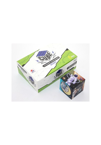 5 Adet Uzay Temalı Küp Yapboz 5,5 Cm Küp Puzzle, Eğlenceli Zeka Oyunu Ve Space Cube