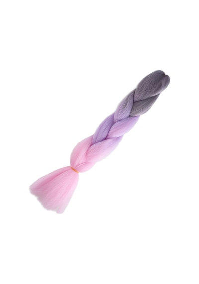 Afrika Örgülük Ombreli Sentetik 100 Gr. / Soft Gri / Lila / Pembe - Elm-01-462957 Çok Renkli