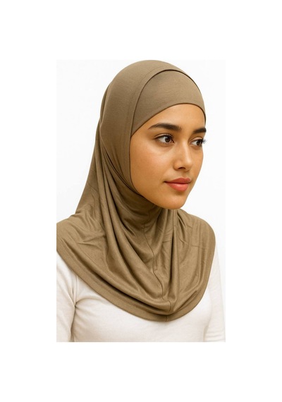 Aldaıyr Hijab 2 Parça Likra Kumaş Altın 1