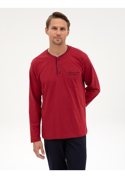 Pierre Cardin Erkek Bordo Pijama Takım 50322570-900 Bordo
