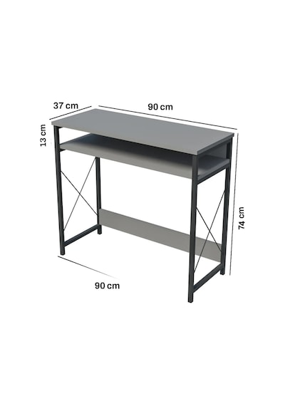 Çalışma Masası Beyaz 90 Cm Çok Renkli