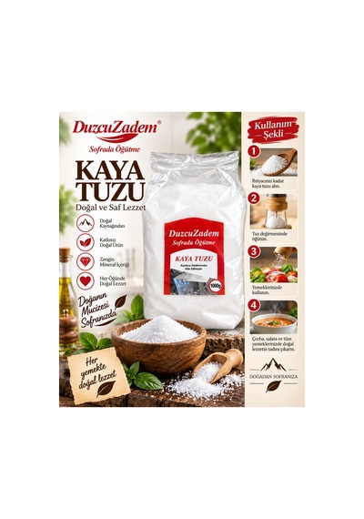 Kaya Tuzu 1000 Gr Toz Poşet