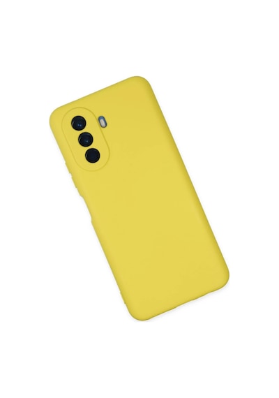 Uray Store Huawei Nova Y70 Kılıf Nano İçi Kadife Silikon - Sarı