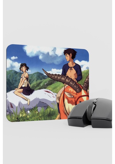 Mononoke Hime Anime V2 - 22x18 Gaming Kauçuk Kaymaz Taban Mouse Pad Fare Altlığı
