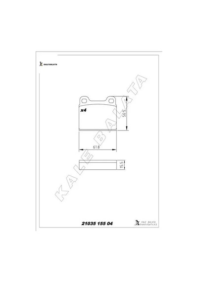 Fren Balatası Arka W126 C126 W116 C107 Kale Balata A0014200620