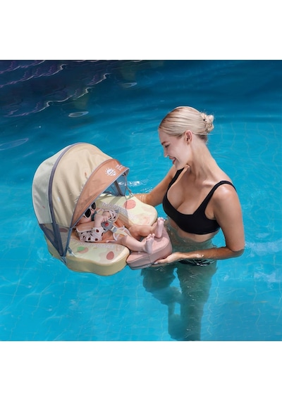 Mambobaby Yüzme Simidi - Cornet, Emniyetli, Gölgelikli Ve Ayak Destekli
