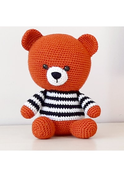 Amigurumi Örgü Oyuncak Ayı Kahverengi