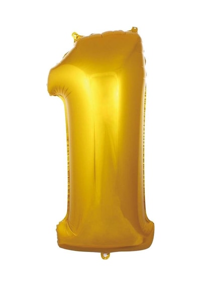 Folyo Balon Rakam Gold Renk 34 Inc 76 Cm Helyum Uyumlu 1